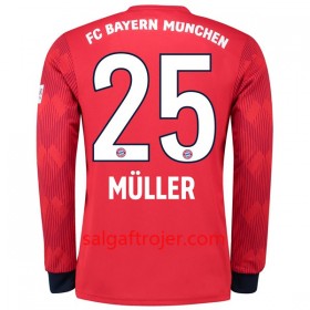 FC Bayern München Fodboldtrøjer Muller 25 Hjemmebanesæt 2018/19 Langærmet